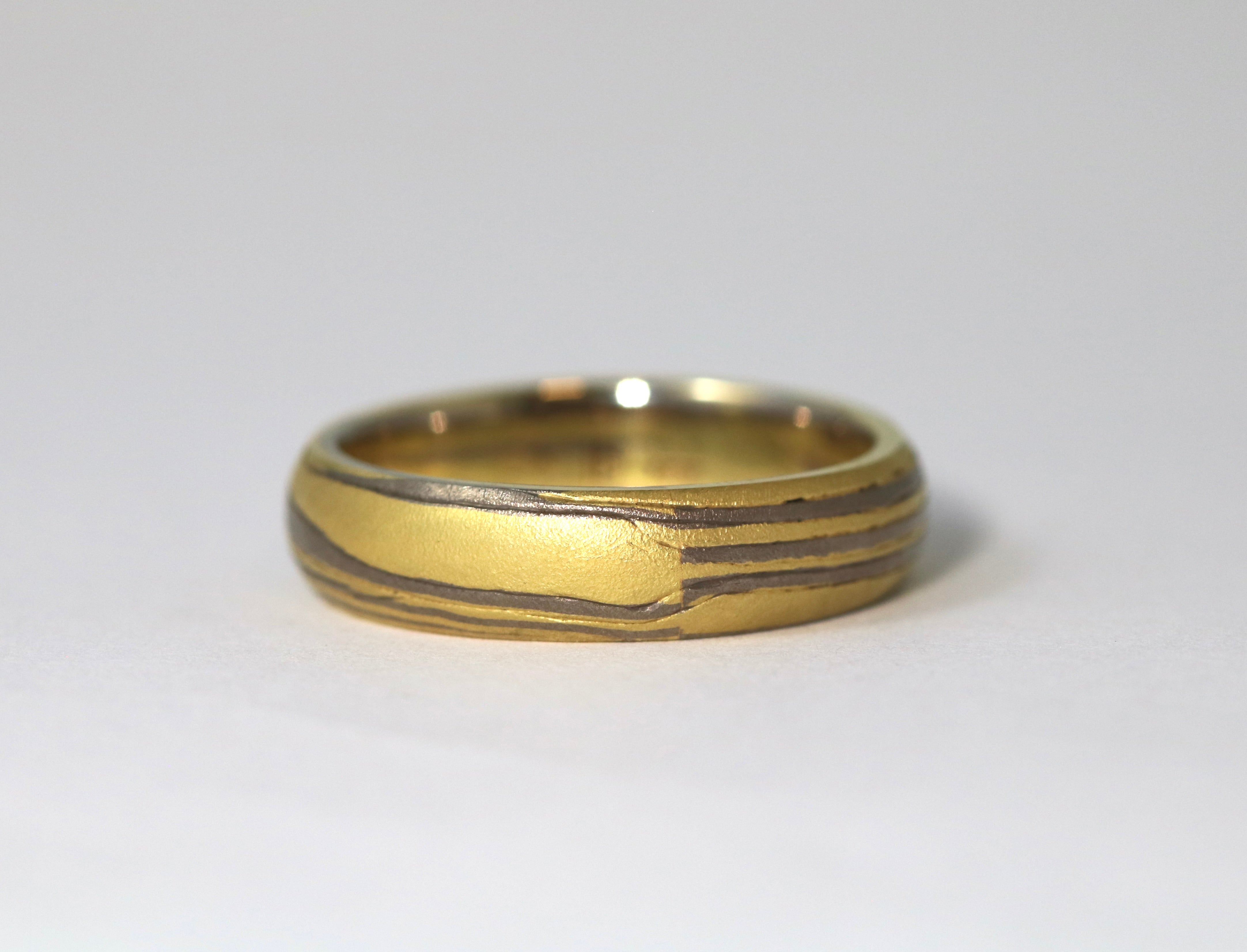 Mokume-Gane Wedding Band
