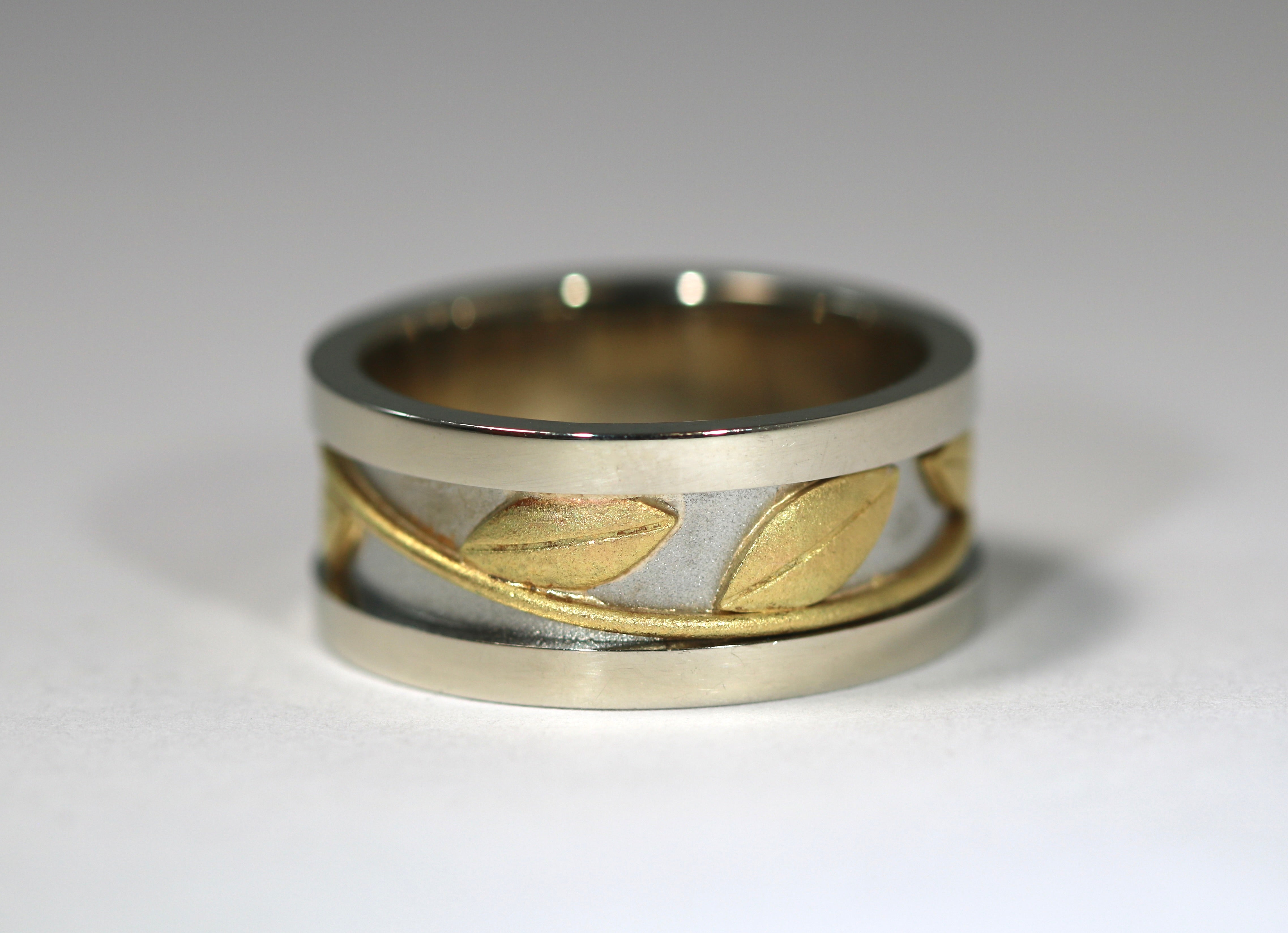 Heavy Vine & Leaf Ring