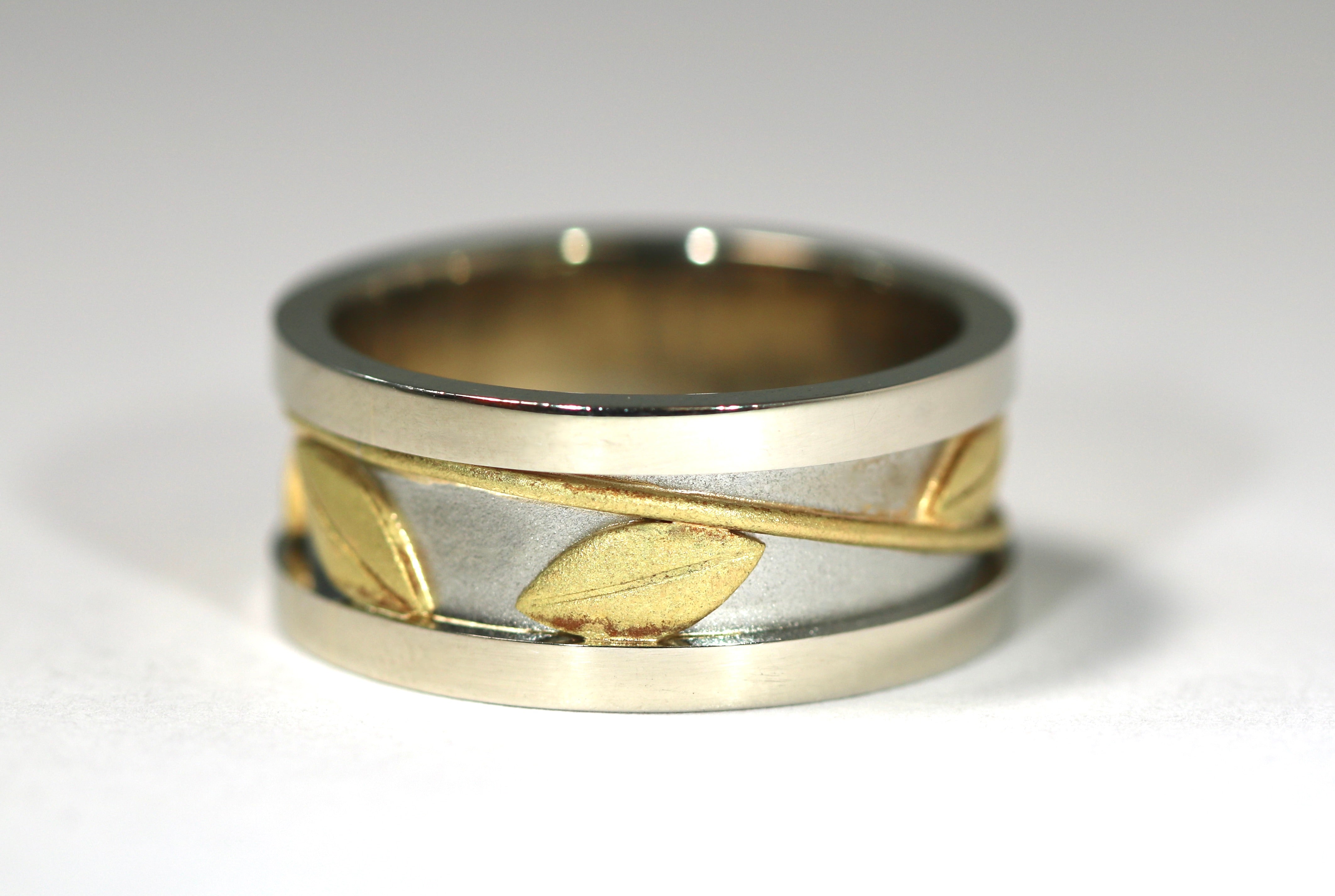 Heavy Vine & Leaf Ring