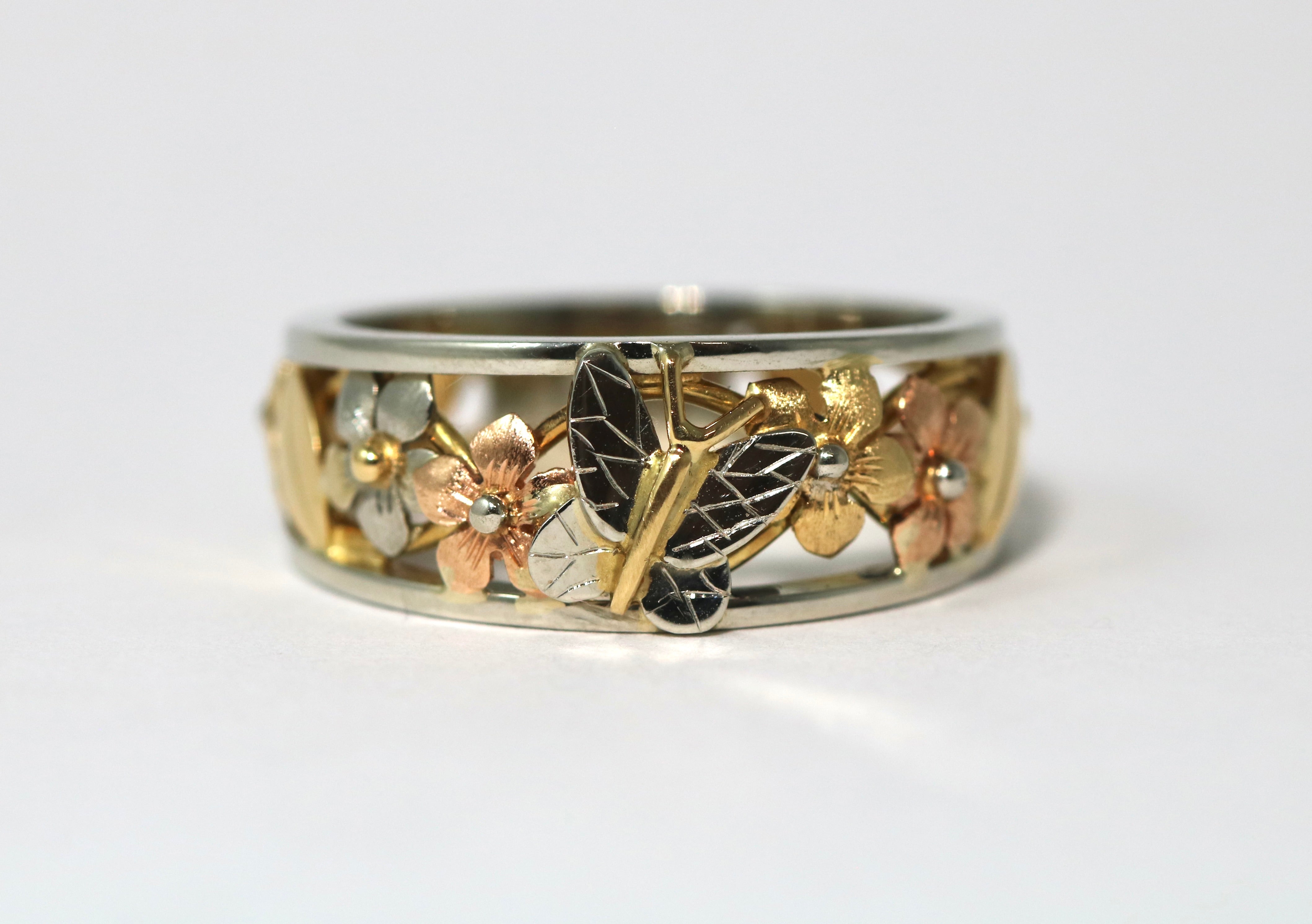 Butterfly Forget-Me-Not Ring