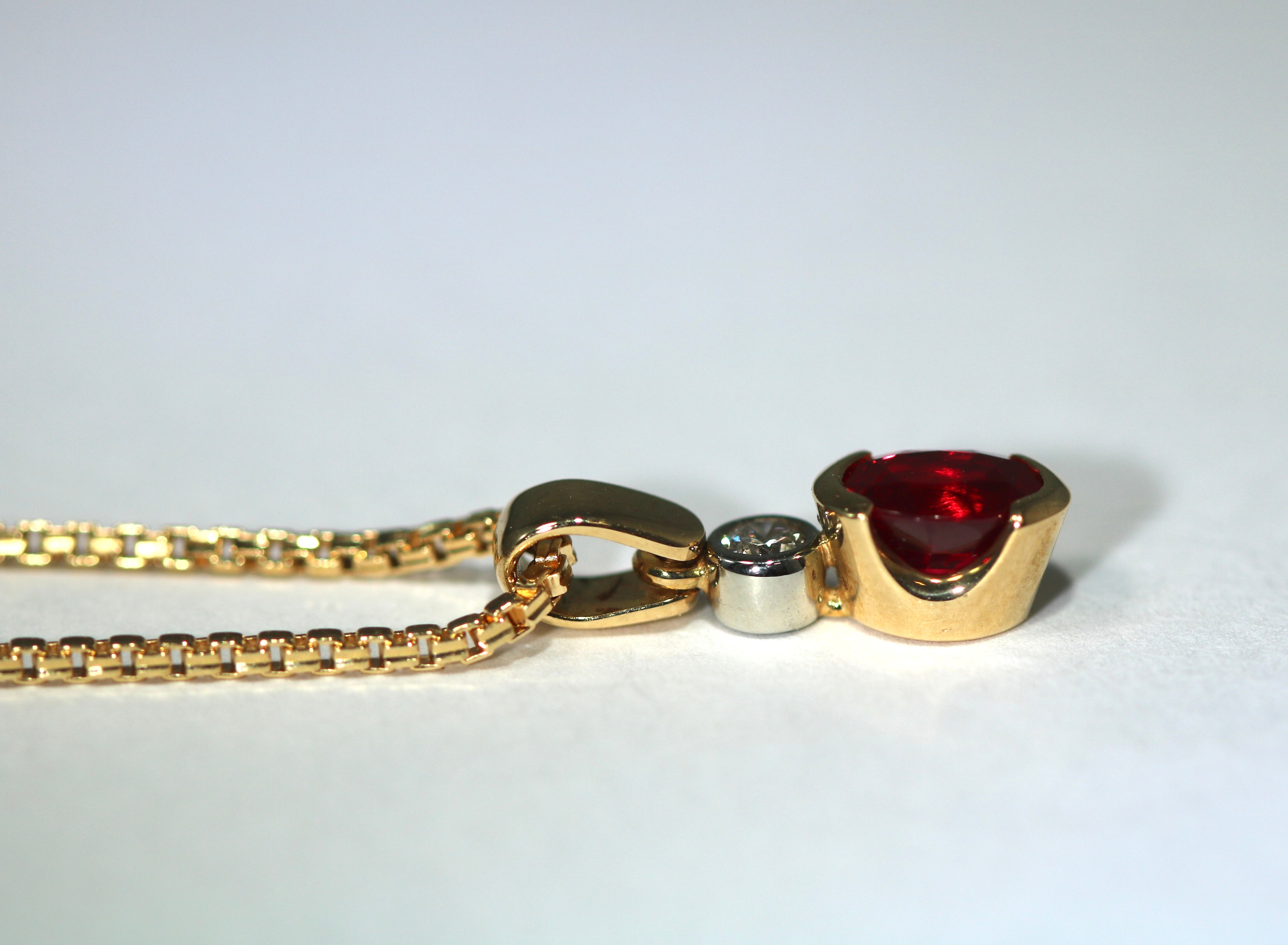 Ruby and Diamond Pendant
