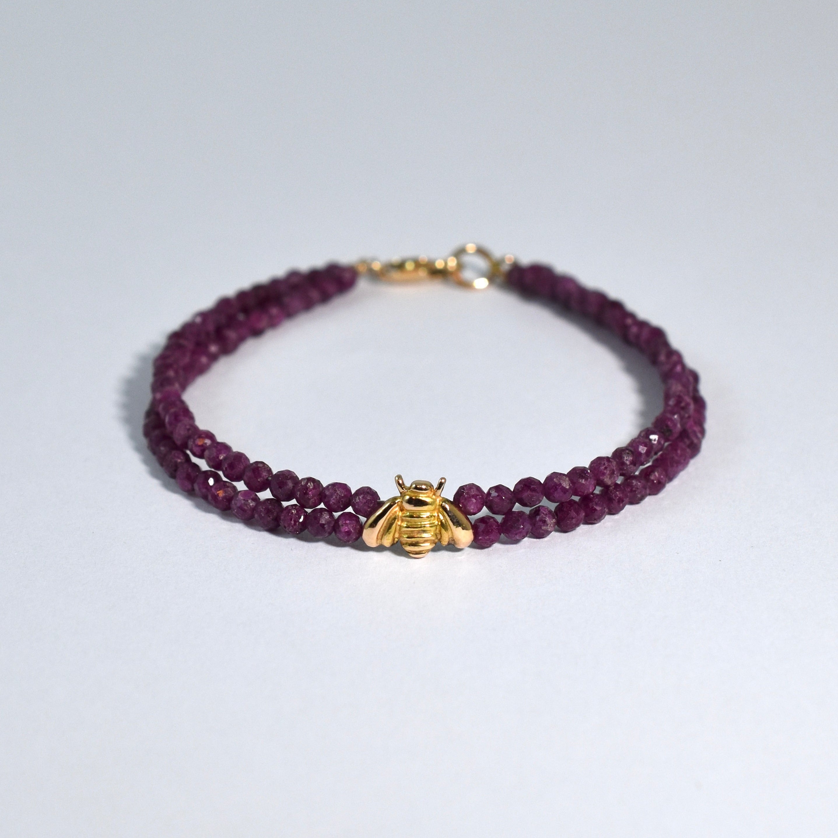 idar 'Baby Bee' Gemstone Bead Bracelet - Ruby