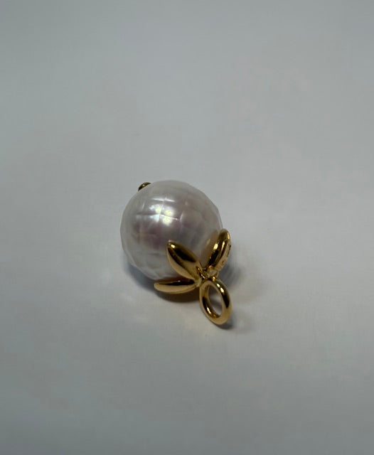 Faceted Pearl Pendant