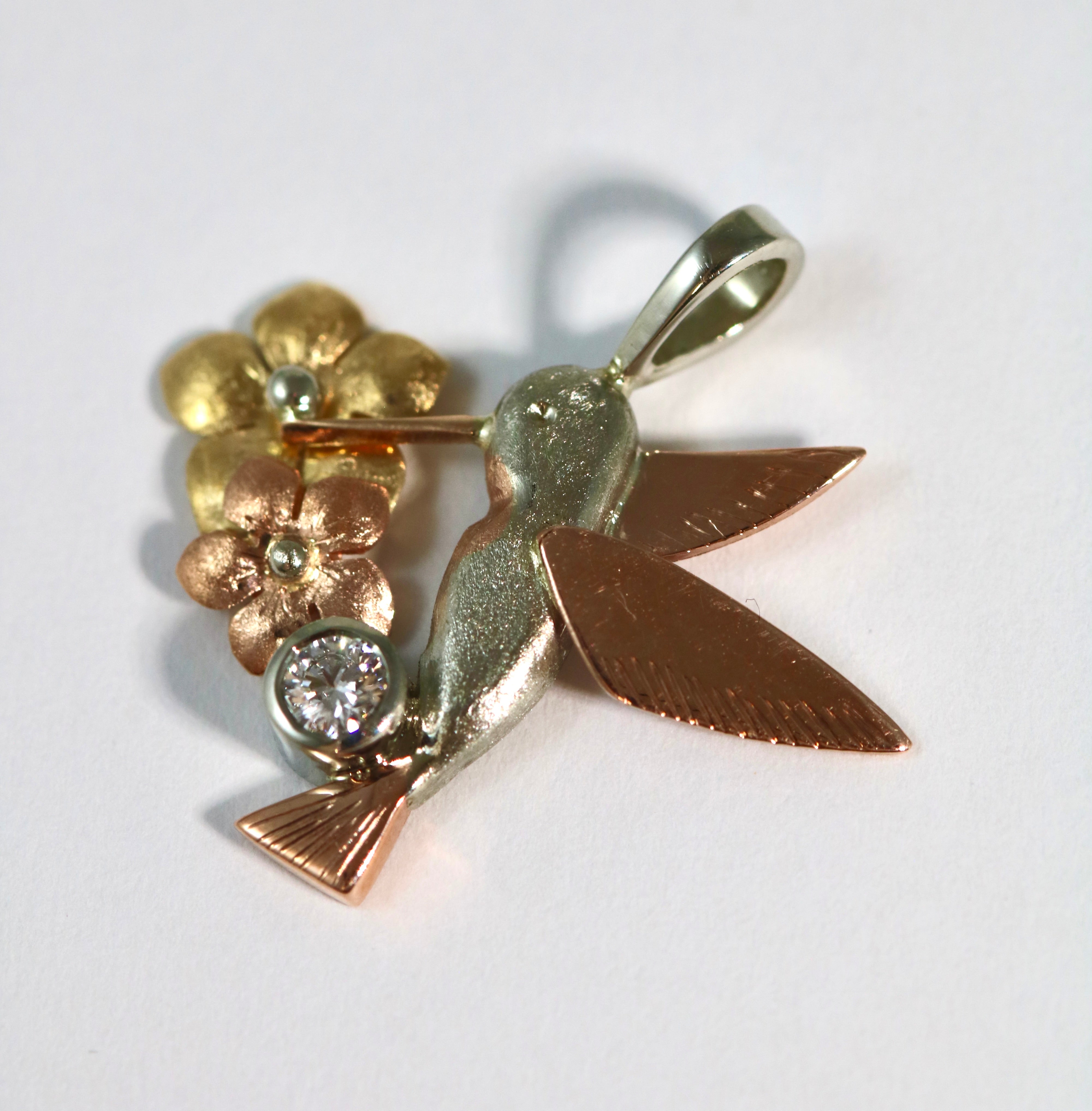 Large hummingbird pendant