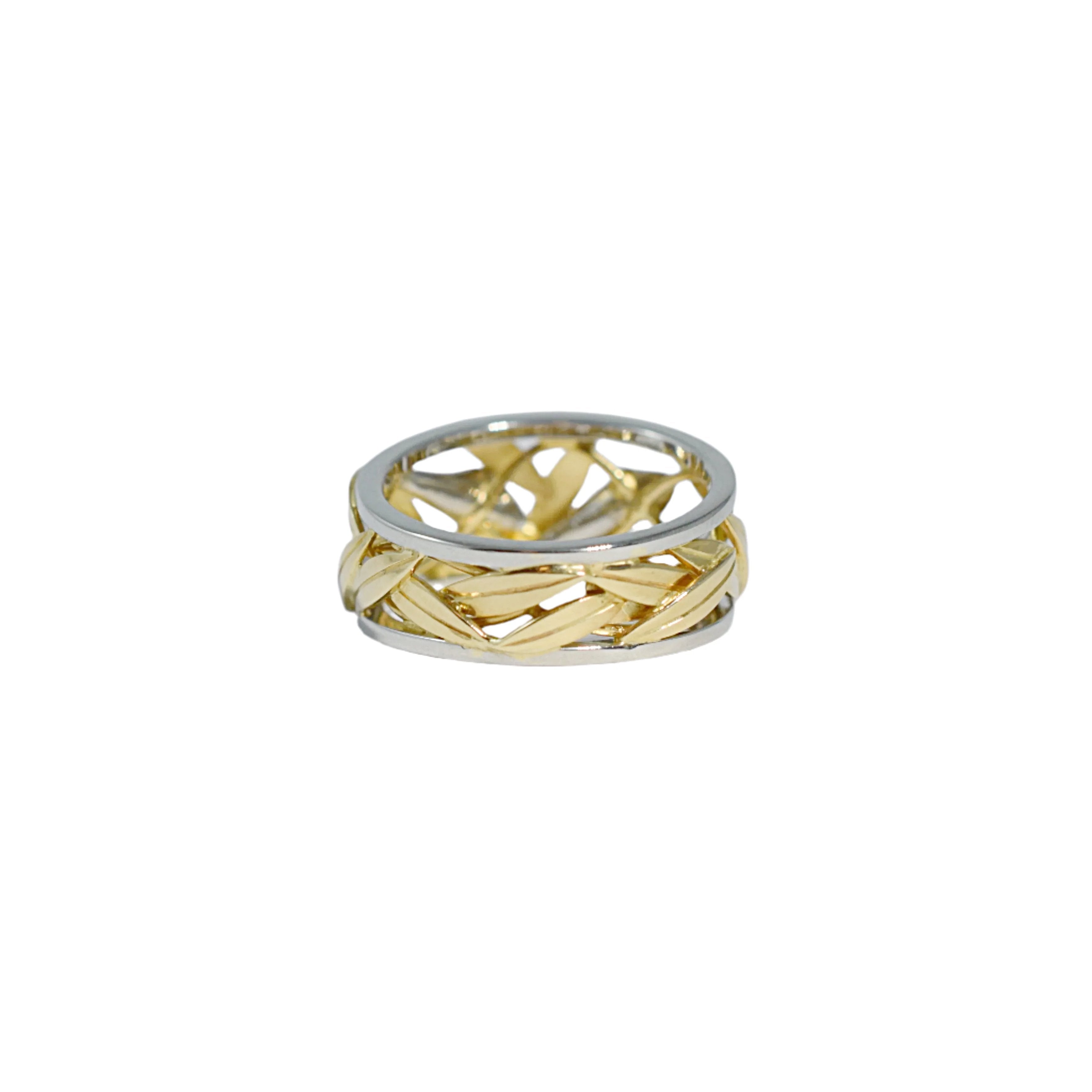 Wide Tapered Calla Lily Ring