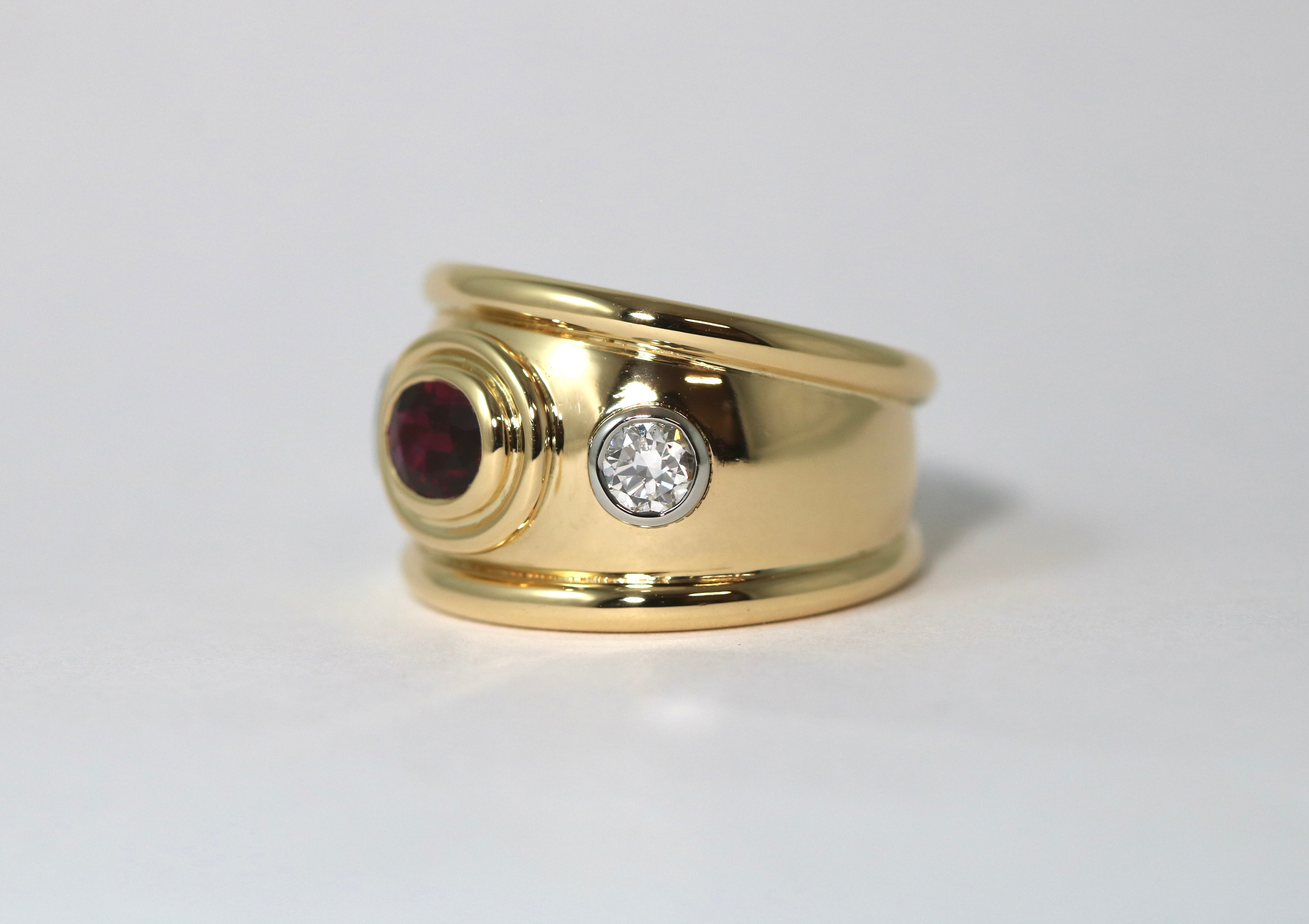 Unheated Ruby Ring