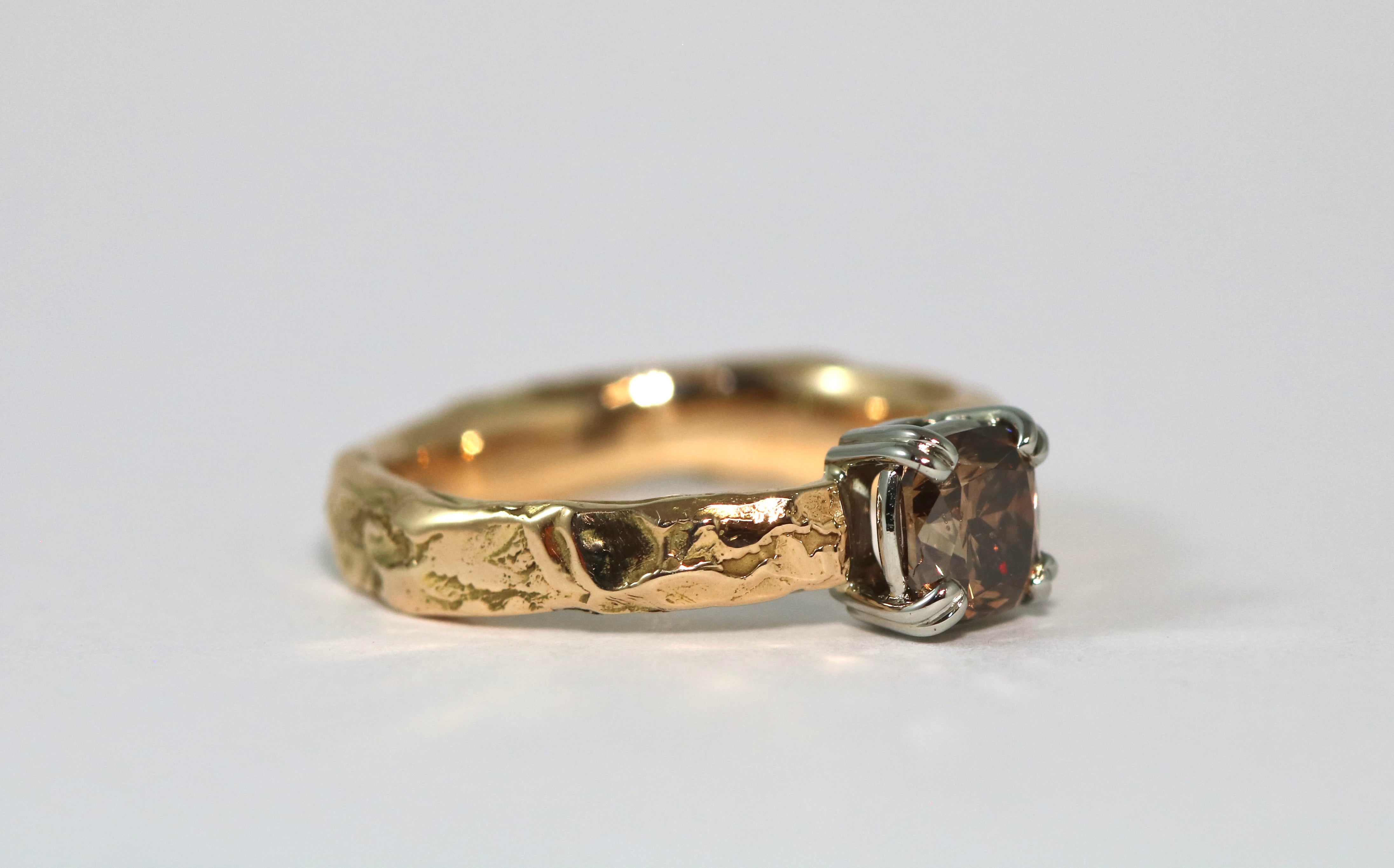 Cinnamon Diamond Ring