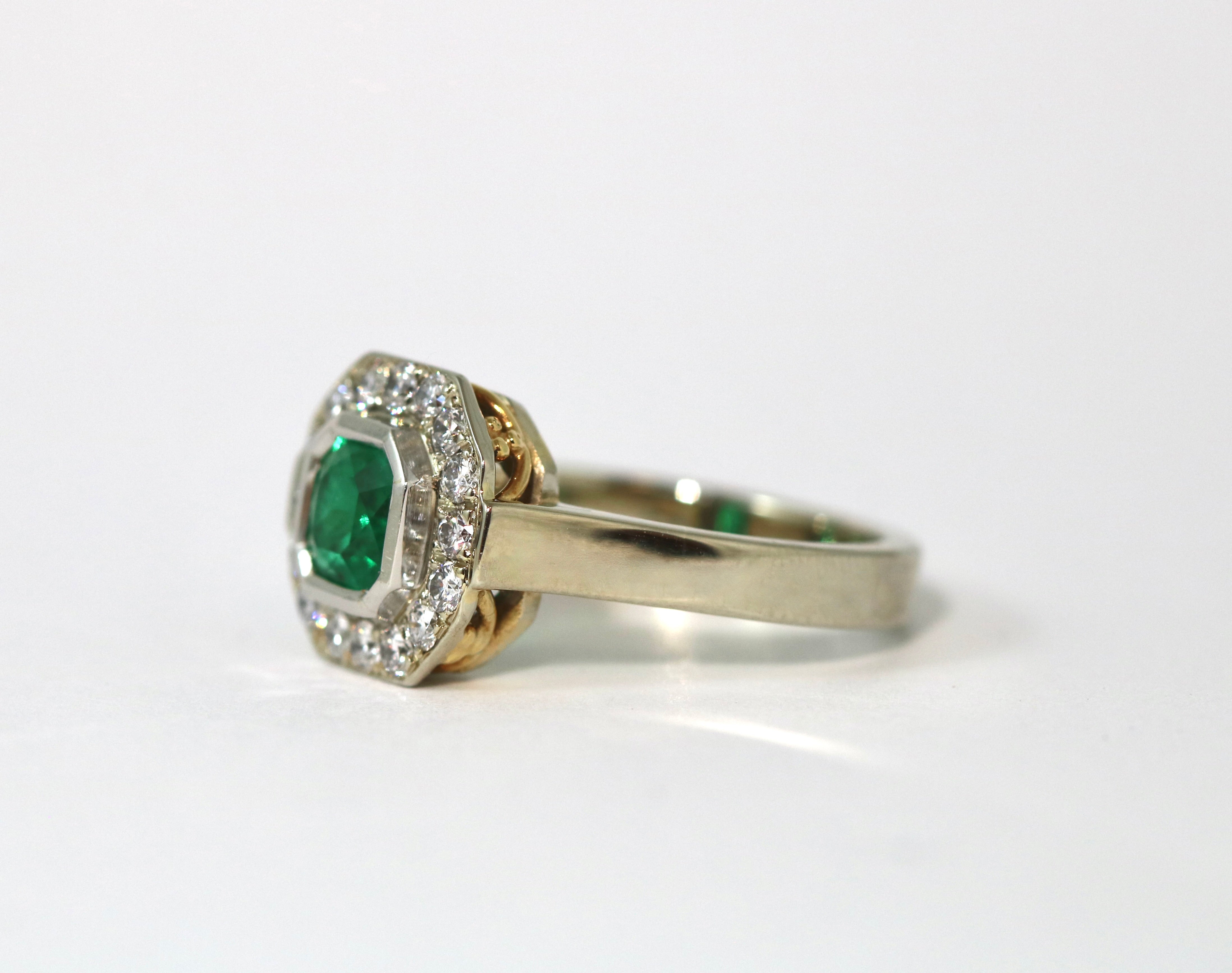 Emerald & Diamond Ring