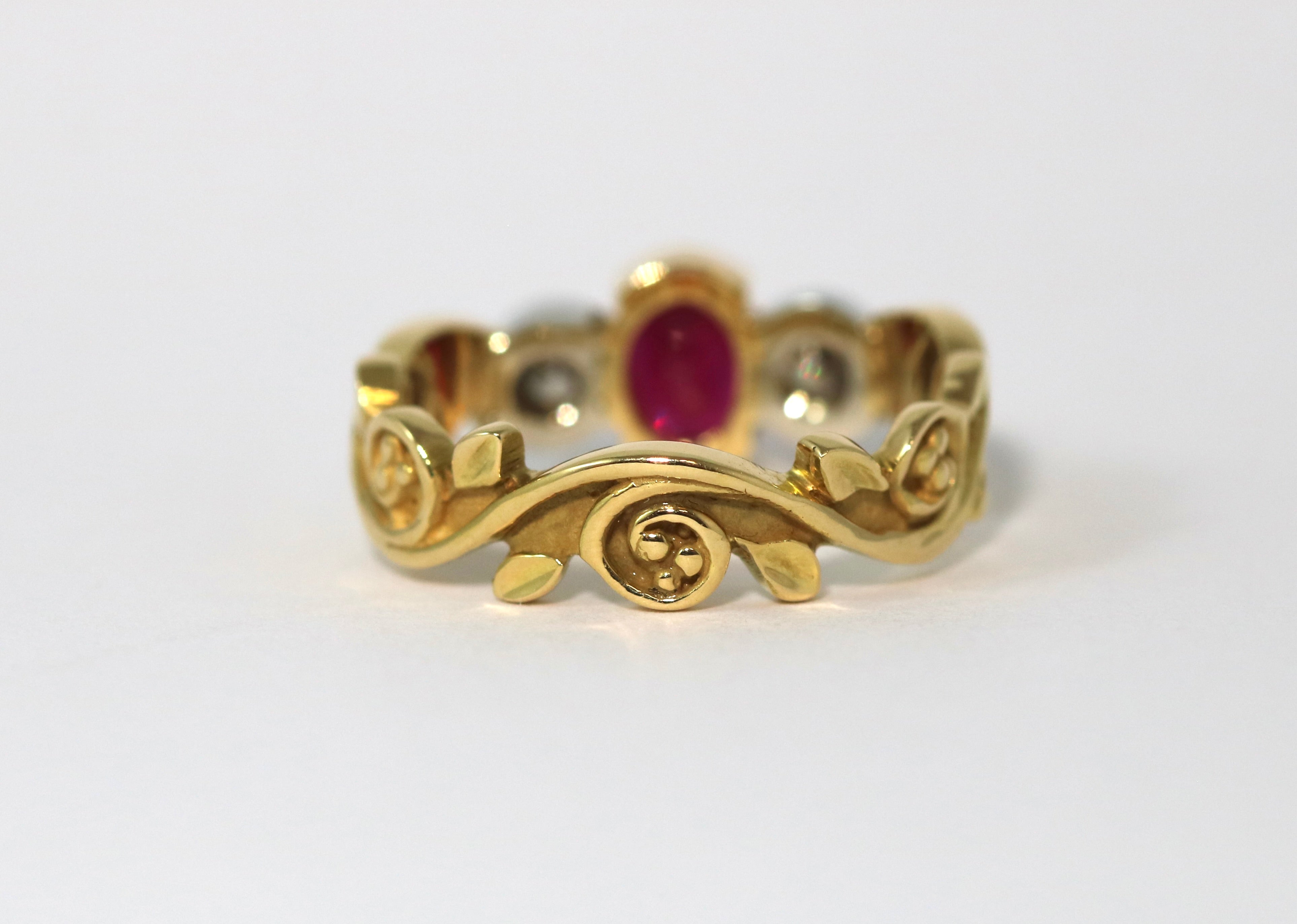 Ruby Tree of Life Ring