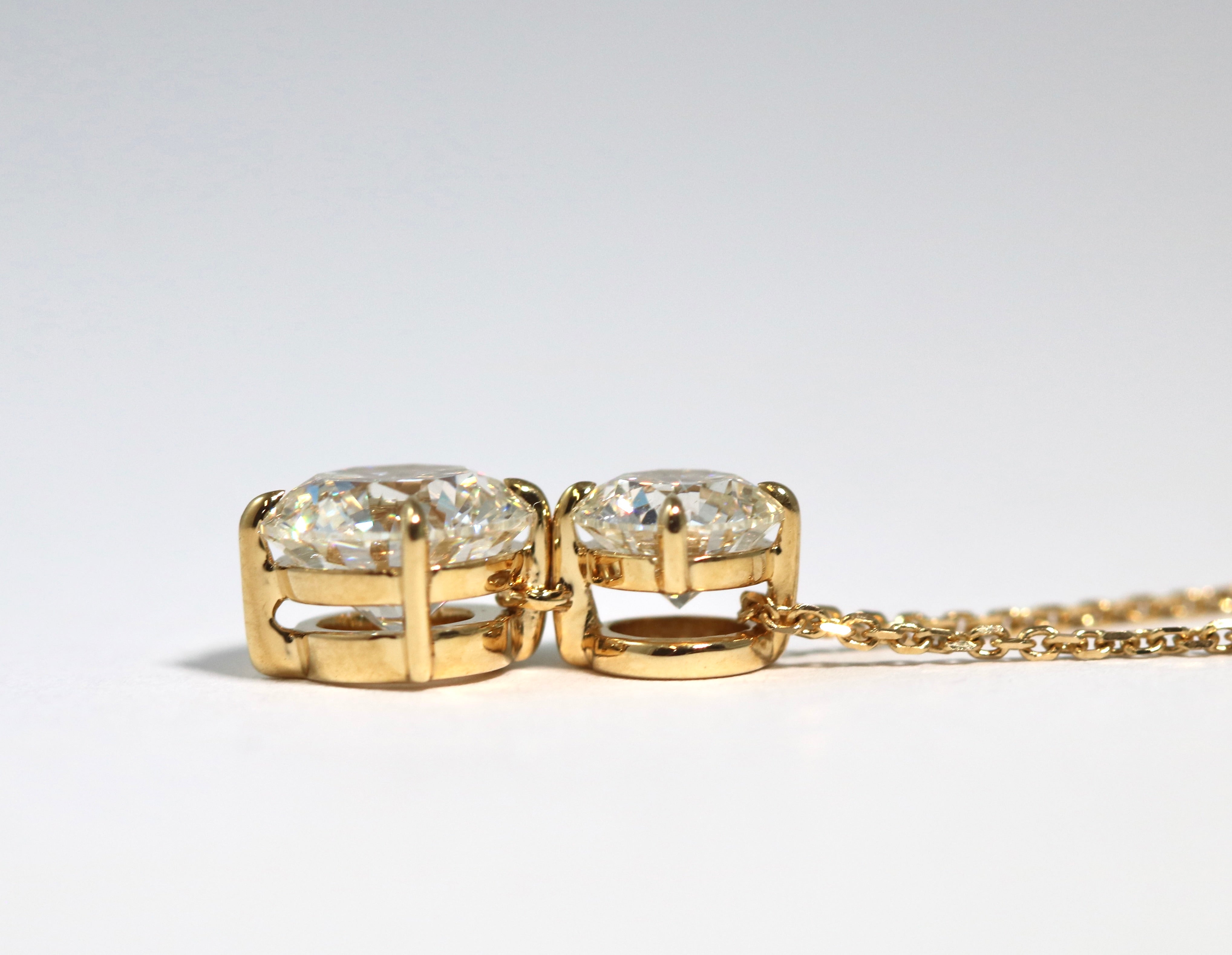 Double Diamond Slider Pendant