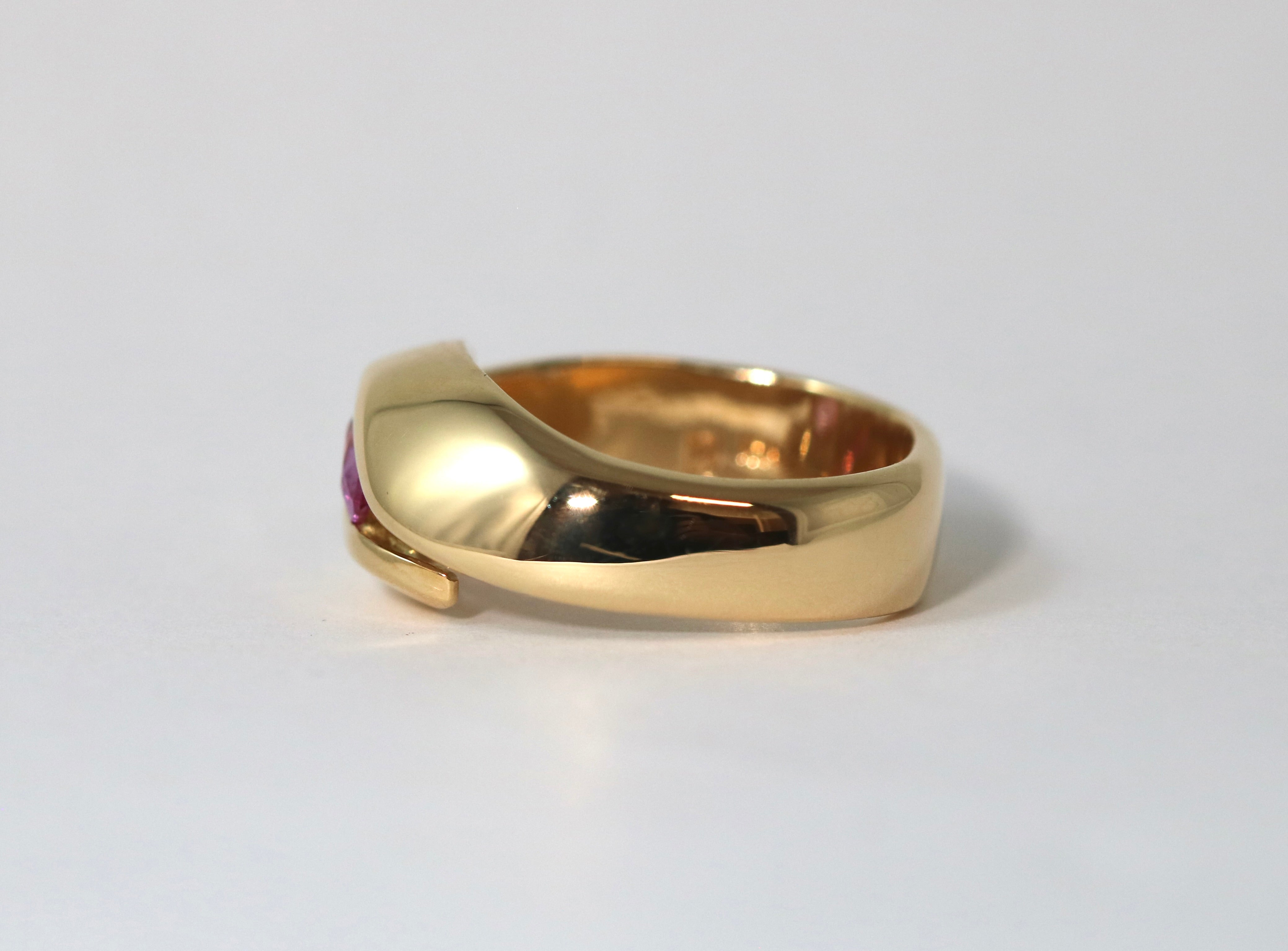 Pink Sapphire Bypass Ring
