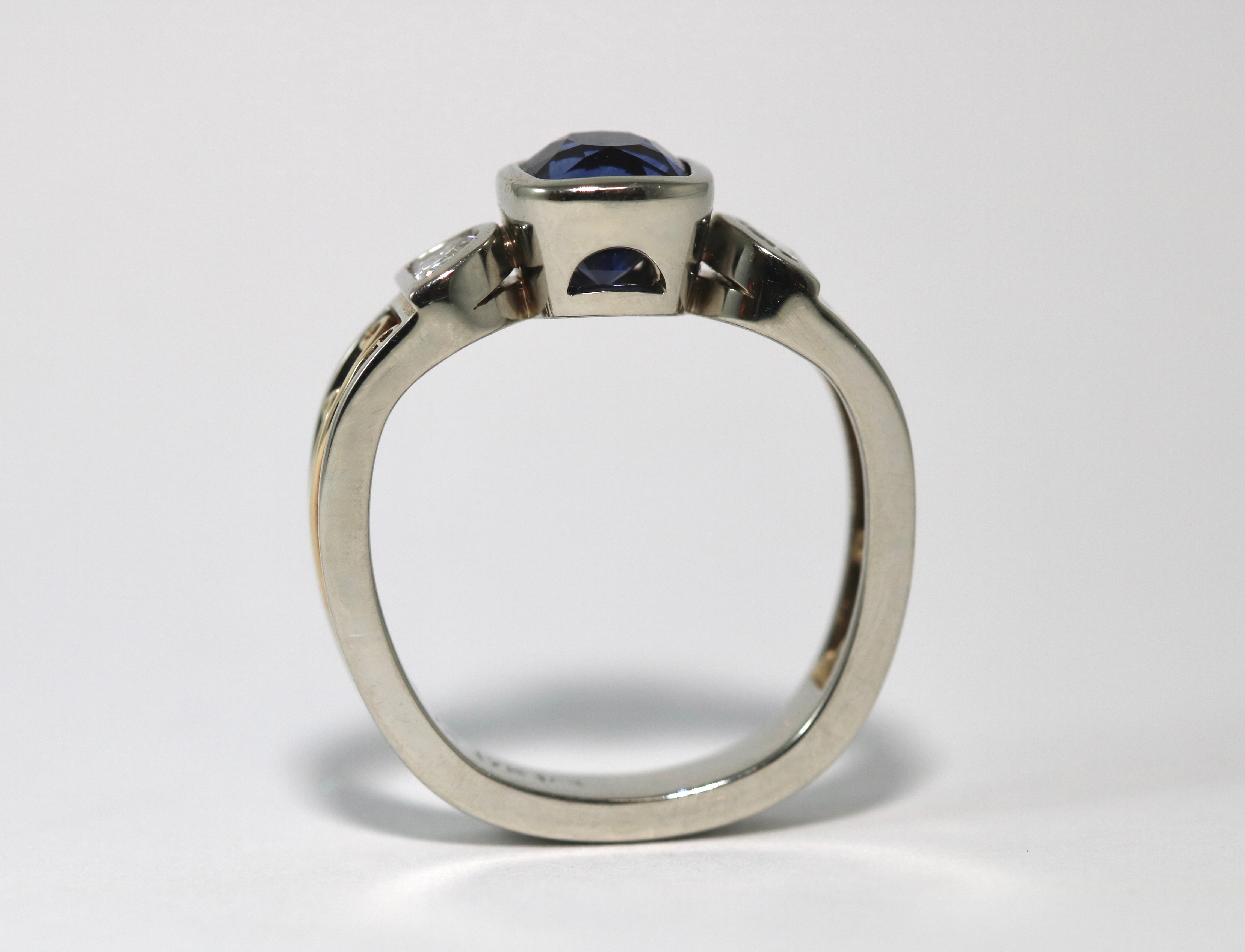 Sapphire Arabesque Ring