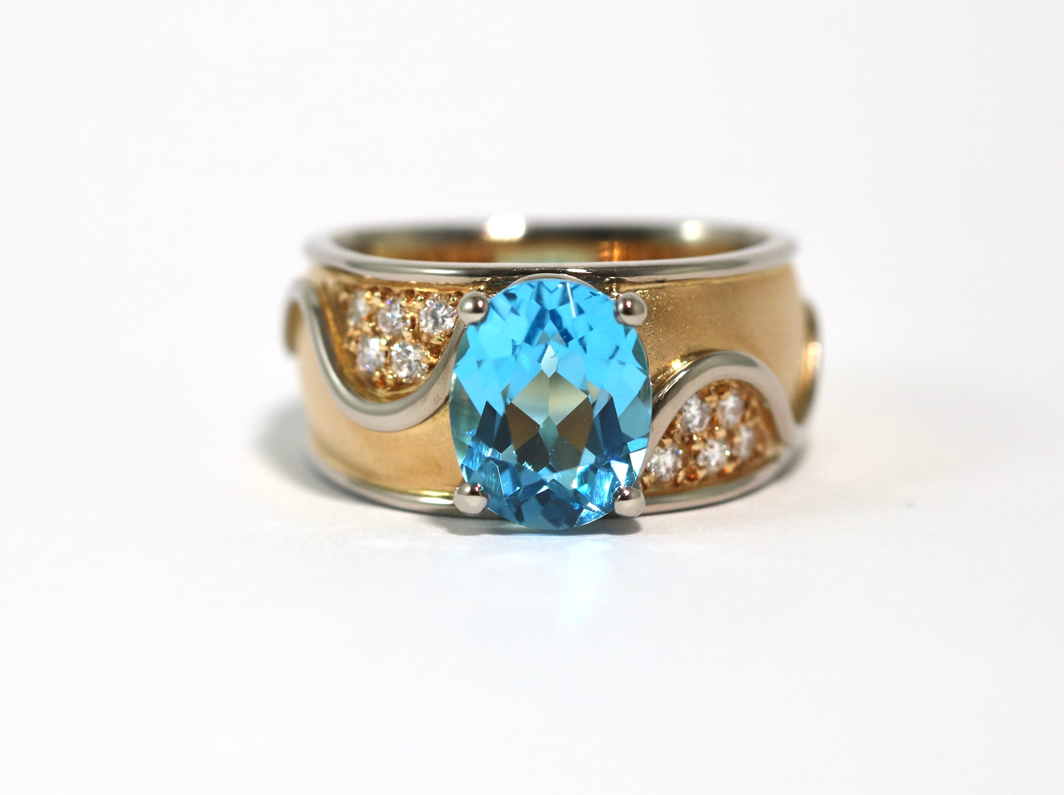 Blue Topaz Ring