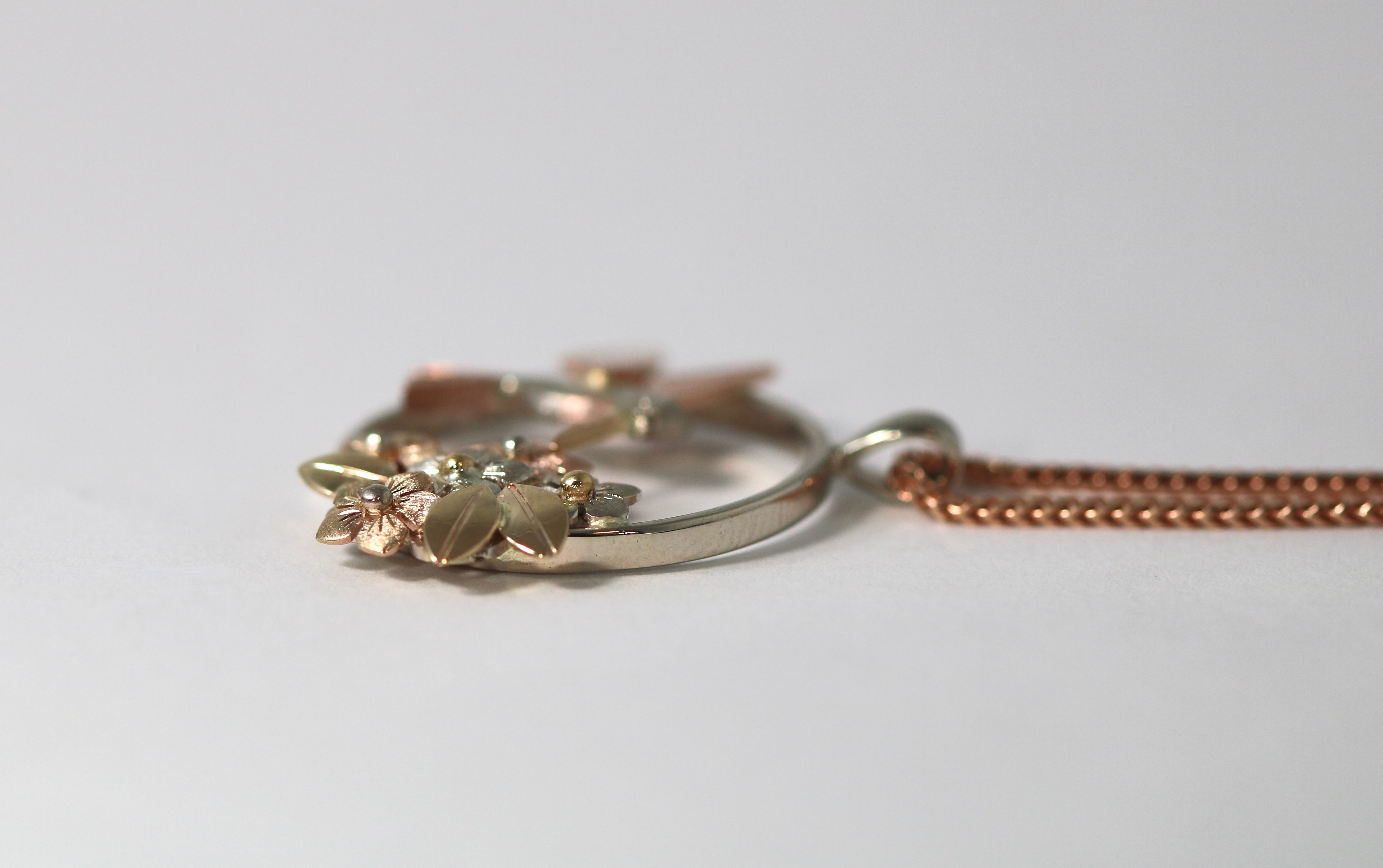 Forget-Me-Not & Humming Bird Pendant