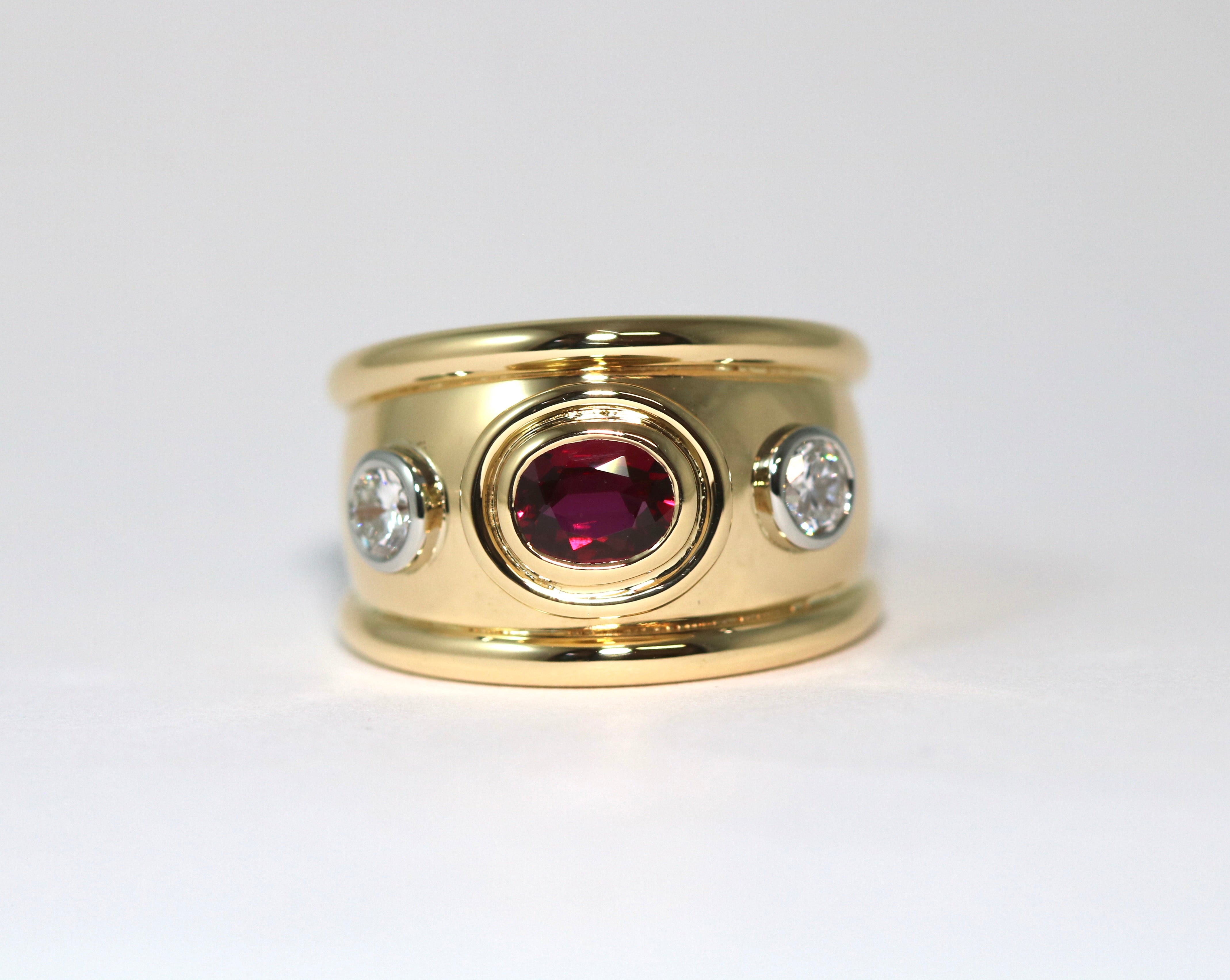 Unheated Ruby Ring