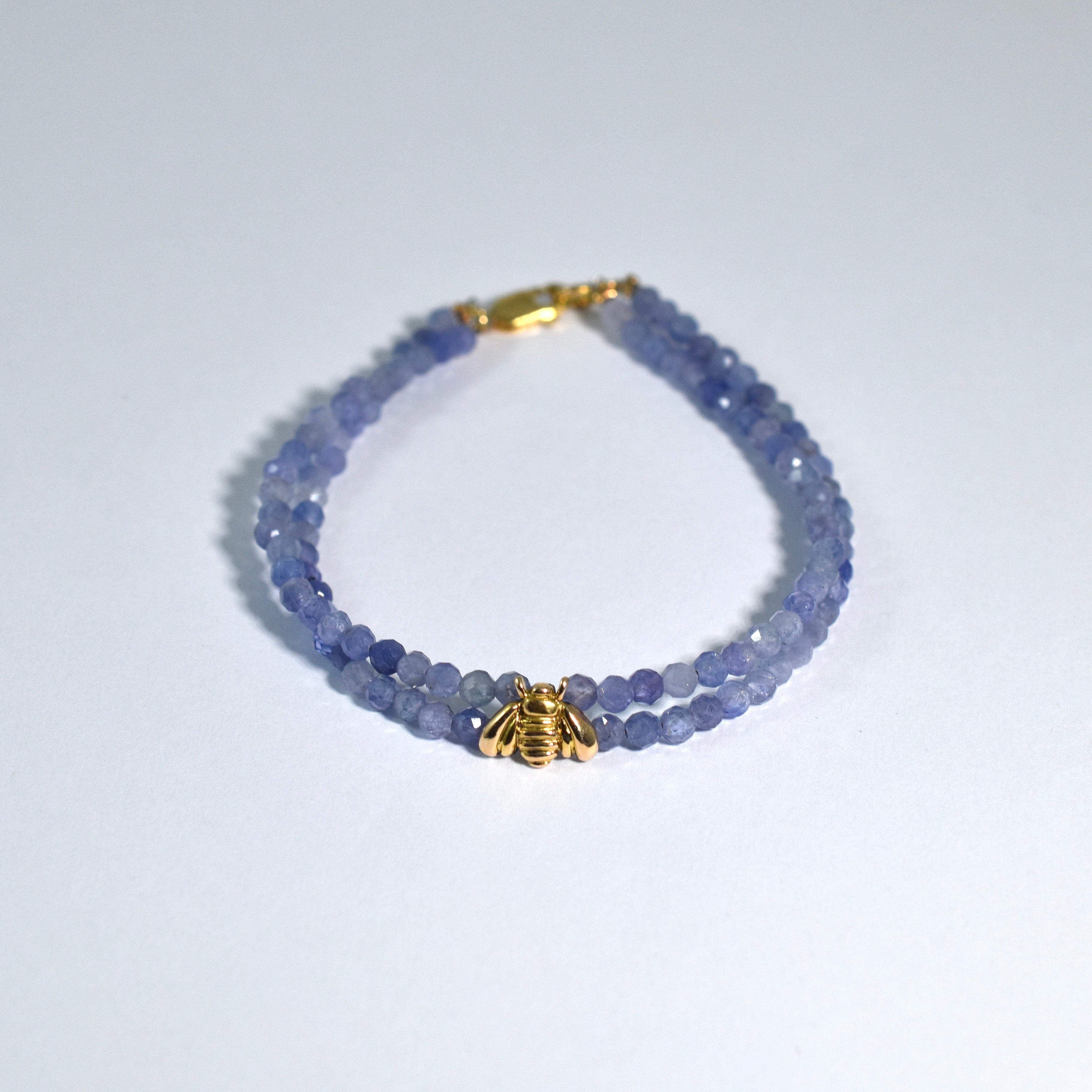 idar 'Baby Bee' Gemstone Bead Bracelet - Tanzanite